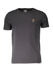 AERONAUTICA MILITARE Herren OUTDOOR-T-SHIRT Schwarz