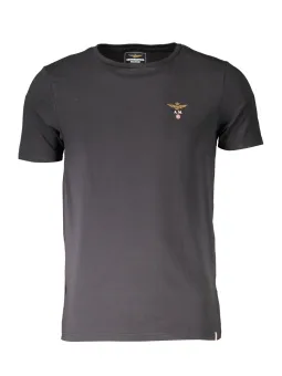 AERONAUTICA MILITARE Herren OUTDOOR-T-SHIRT Schwarz