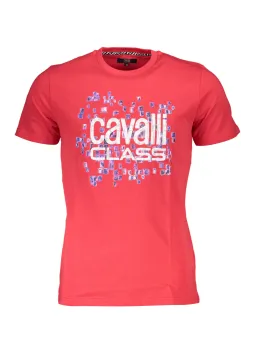 Cavalli Class Herren T-Shirt Rot mieten - Flex-Fashion Verleih