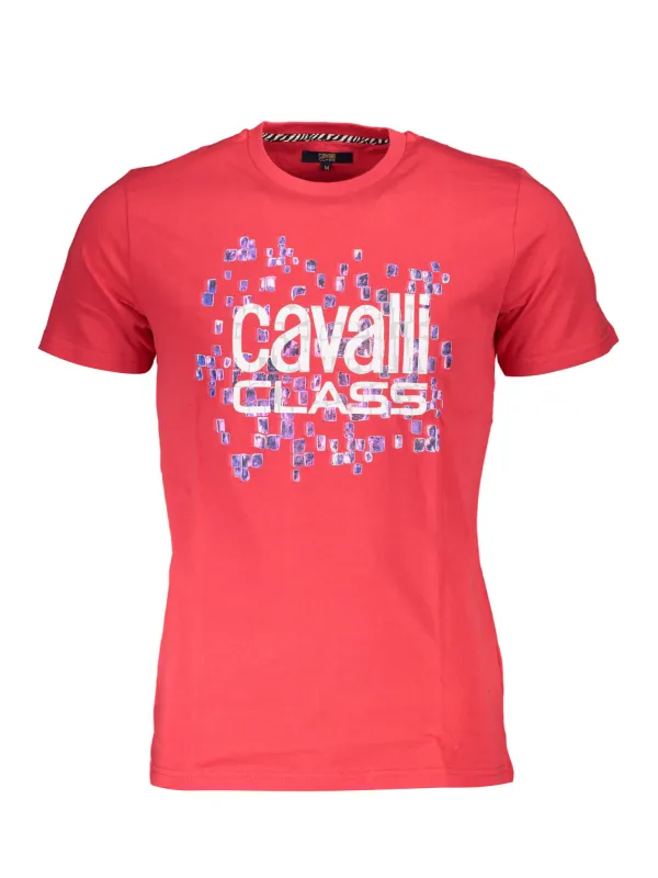 Cavalli Class Herren KURZARM-T-SHIRT Rot | online kaufen