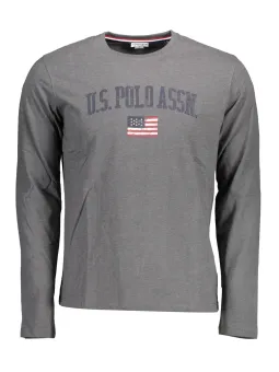 Mieten Sie U.S. POLO Herren Langarmshirt Grau 2XL - Flex-Fashion