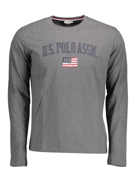 U.S. POLO Herren LANGARM-T-SHIRT Grau | online kaufen