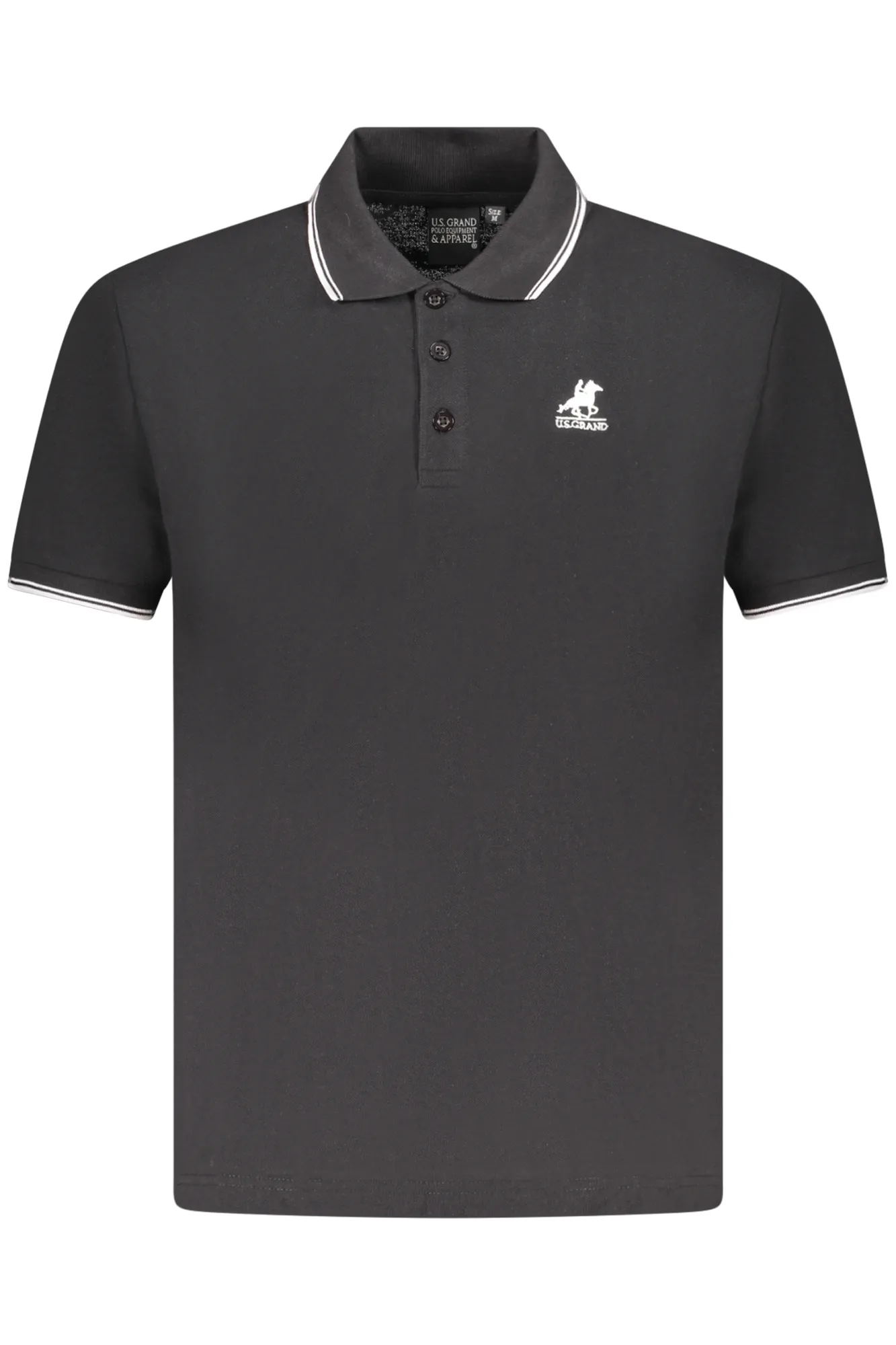 Herren Poloshirt Schwarz AU02659_NE23NERO