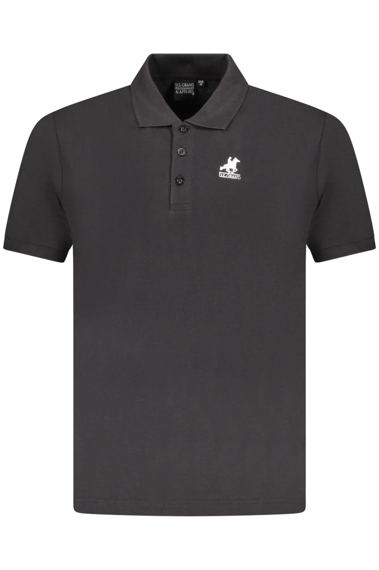 Herren Poloshirt Schwarz AU02658_NE23NERO