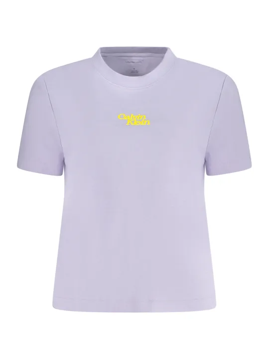 Calvin Klein Damen KURZARM-T-SHIRT Violett | online kaufen