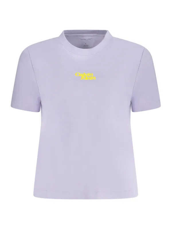 Calvin Klein Damen KURZARM-T-SHIRT Violett | online kaufen