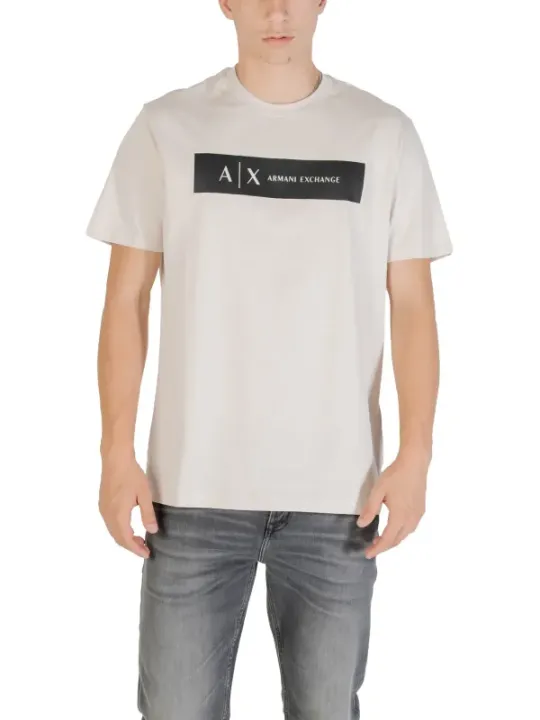 Armani Exchange Herren T-Shirt Beige | online kaufen