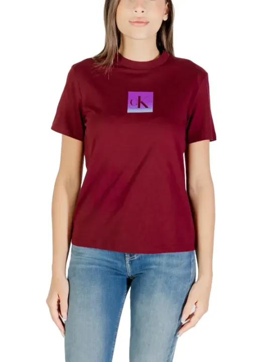 Calvin Klein Jeans T-Shirt Bordeaux | online kaufen