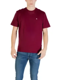Calvin Klein Herren T-Shirt Bordeaux - Jetzt mieten bei Flex-Fashion