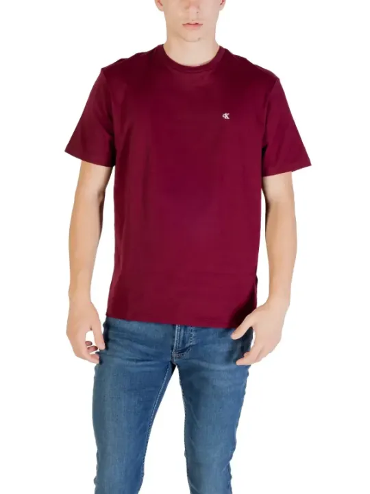 Calvin Klein Jeans Herren T-Shirt Bordeaux | online kaufen