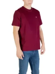 Calvin Klein Jeans Herren T-Shirt Bordeaux | online kaufen