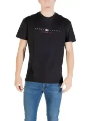 Tommy Hilfiger Jeans Herren T-Shirt Schwarz | online kaufen