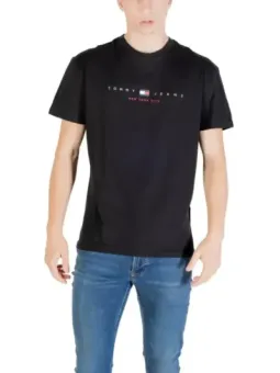 Tommy Hilfiger Herren T-Shirt Schwarz mieten - Flex-Fashion