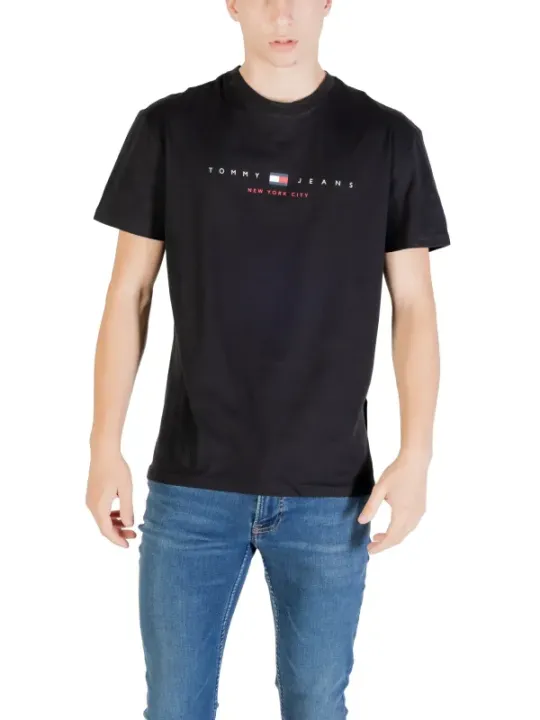 Tommy Hilfiger Jeans Herren T-Shirt Schwarz | online kaufen