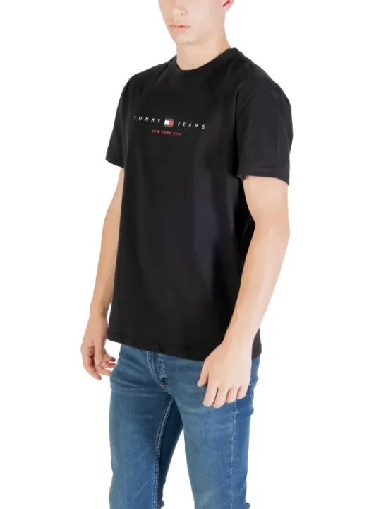 Tommy Hilfiger Jeans Herren T-Shirt Schwarz | online kaufen