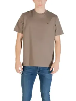Calvin Klein Herren T-Shirt Beige mieten | Flex-Fashion