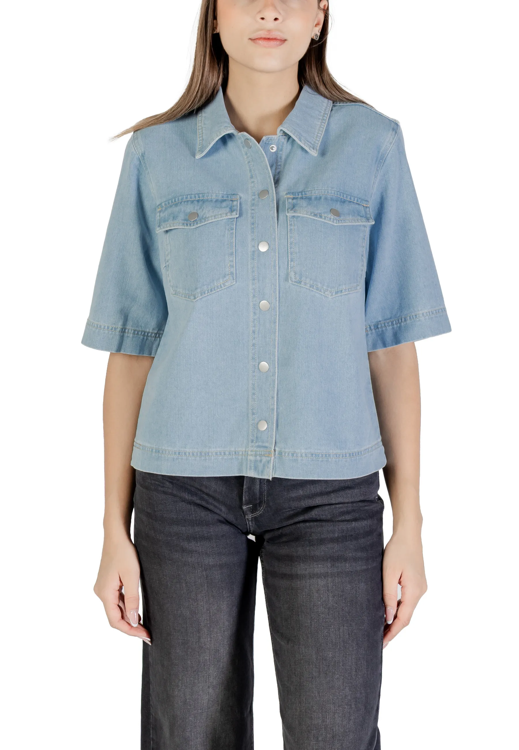 Only Hemd Azurblau 487961
