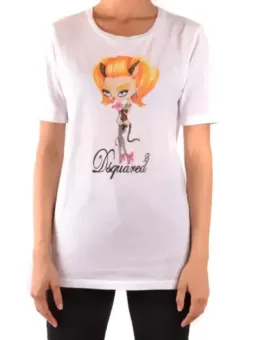 Dsquared Weißes T-Shirt M/L mieten – Flex-Fashion Verleih