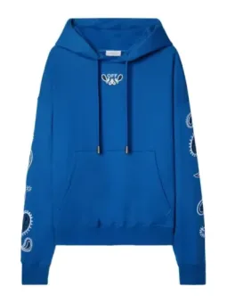 Off-White Herren Fleece Azurblau mieten – Flex-Fashion Verleih