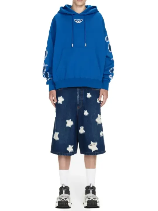 Off-White Herren Fleece Azurblau | online kaufen