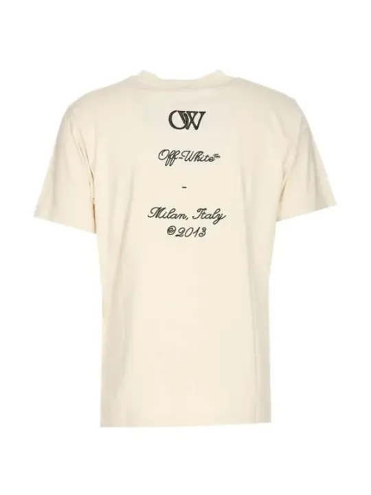 Off-White Herren T-Shirt Beige | online kaufen