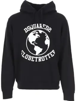 Miete Dsquared Herren Fleece Schwarz XL/L für Herbst/Winter