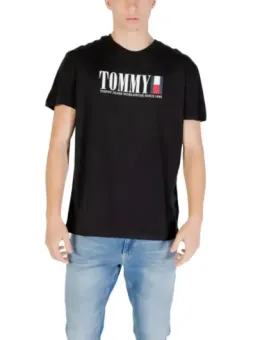 Tommy Hilfiger Jeans Herren T-Shirt Schwarz | online kaufen