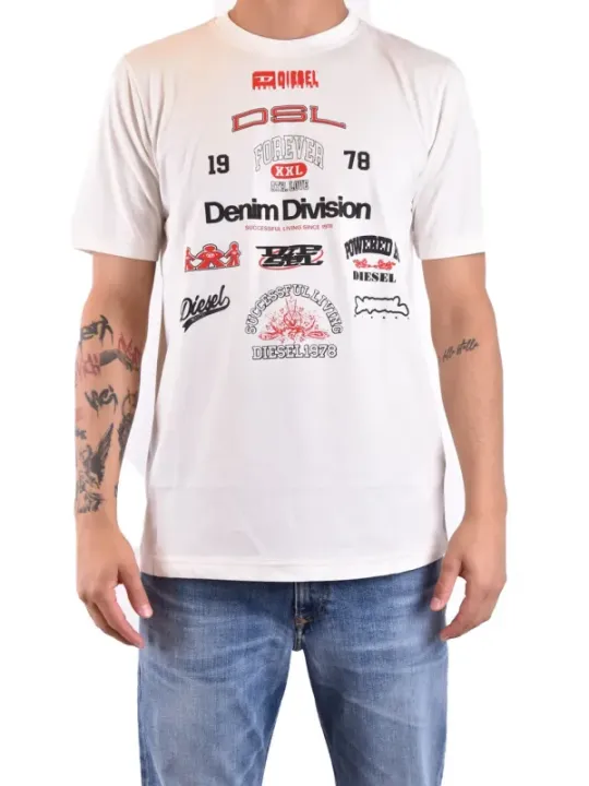 Diesel Herren T-Shirt Weiß | online kaufen