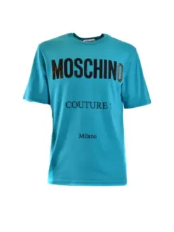 Moschino Herren T-Shirt Azurblau | online kaufen