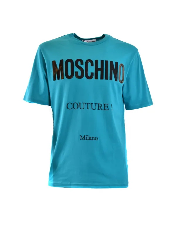 Moschino Herren T-Shirt Azurblau | online kaufen