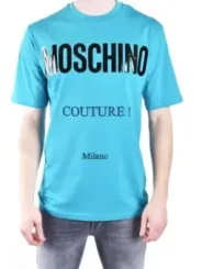 Moschino Herren T-Shirt Azurblau | online kaufen