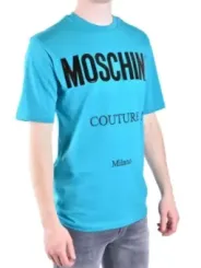 Moschino Herren T-Shirt Azurblau | online kaufen