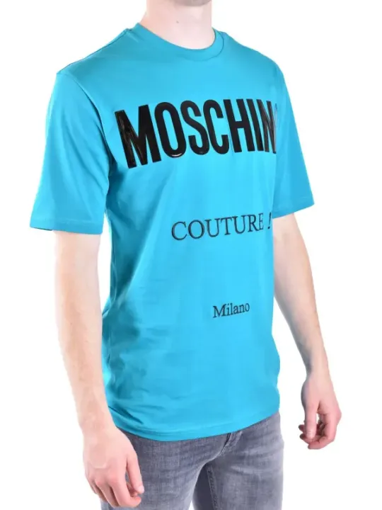 Moschino Herren T-Shirt Azurblau | online kaufen