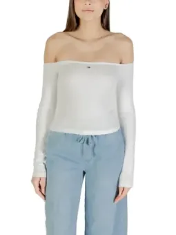 Tommy Hilfiger Jeans Top Weiß mieten - Flex-Fashion Verleih