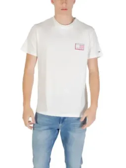 Tommy Hilfiger Herren T-Shirt Beige mieten | Flex-Fashion