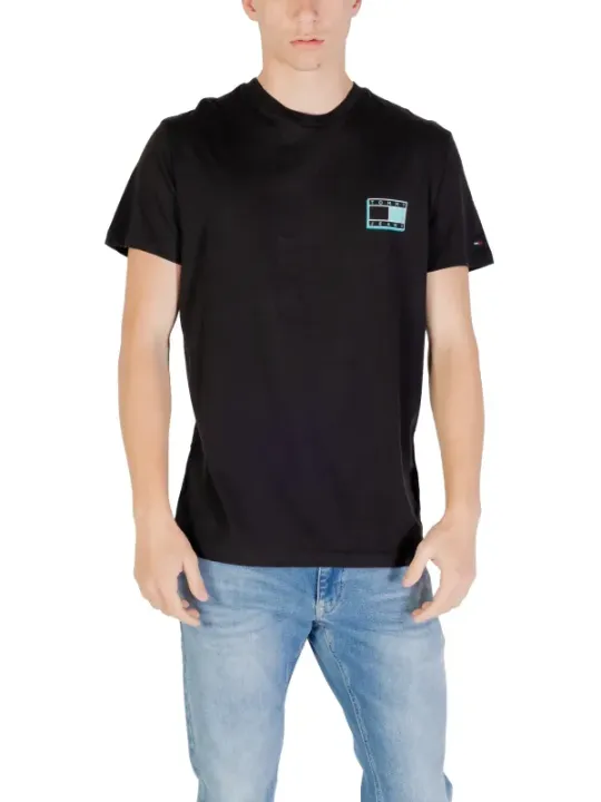 Tommy Hilfiger Jeans Herren T-Shirt Schwarz | online kaufen