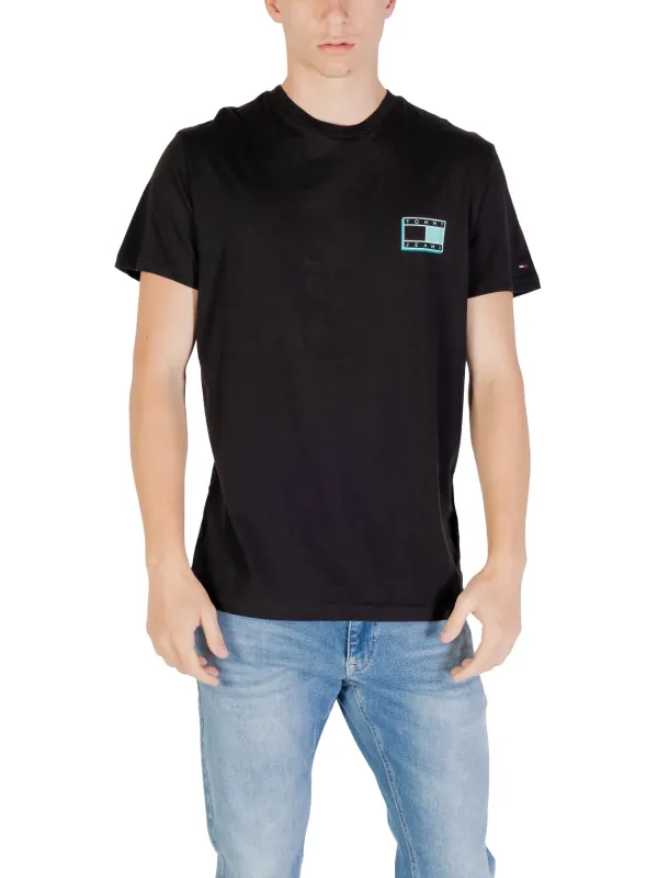 Tommy Hilfiger Jeans Herren T-Shirt Schwarz | online kaufen
