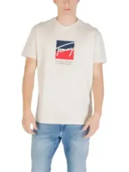 Tommy Hilfiger Jeans Herren T-Shirt Beige | online kaufen