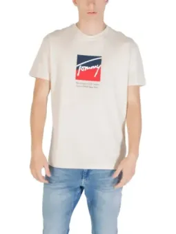 Tommy Hilfiger Jeans Herren T-Shirt Beige | online kaufen