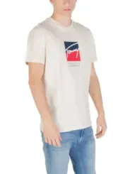 Tommy Hilfiger Jeans Herren T-Shirt Beige | online kaufen