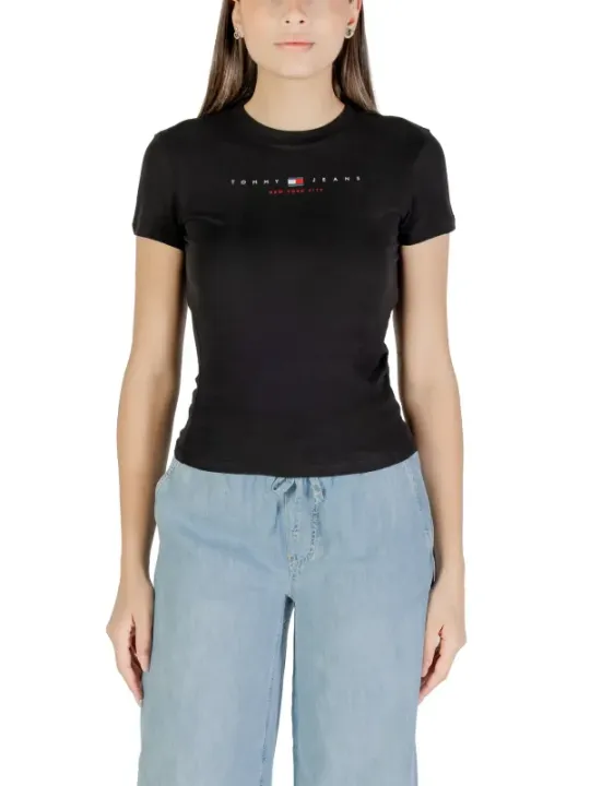 Tommy Hilfiger Jeans T-Shirt Schwarz | online kaufen