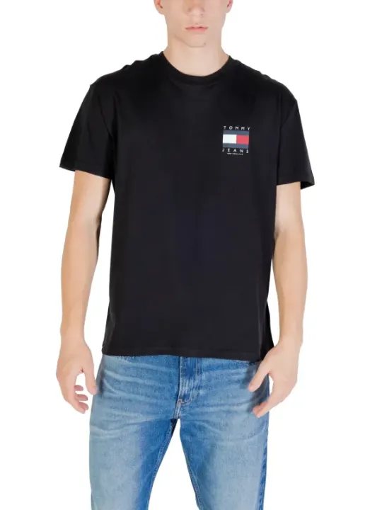 Tommy Hilfiger Jeans Herren T-Shirt Schwarz | online kaufen
