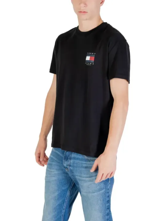 Tommy Hilfiger Jeans Herren T-Shirt Schwarz | online kaufen