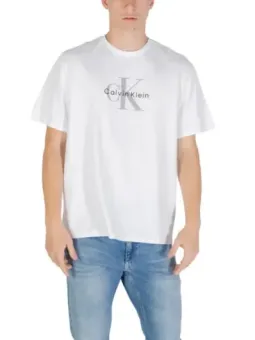 Calvin Klein Herren T-Shirt Weiß mieten | Flex-Fashion
