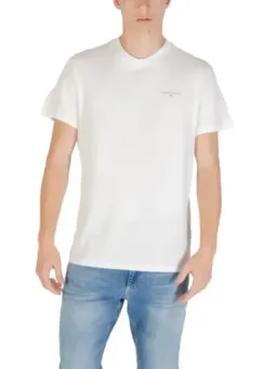 Beiges Tommy Hilfiger Herren T-Shirt mieten – Flex-Fashion