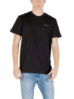 Mieten: Tommy Hilfiger Herren T-Shirt Schwarz, Bio-Baumwolle