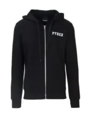 Dunkler Kapuzenpullover mit Reißverschluss