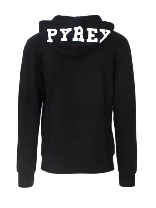 Schwarzer Pyrex Kapuzenpullover mit Logo