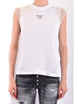 Miete Dsquared2 Weiße Tank-Tops aus Baumwolle - Flex-Fashion