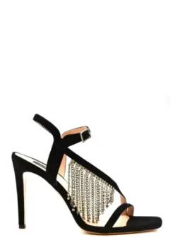 Miete stilvolle Pinko Sandalen Schwarz - Flex-Fashion Verleih